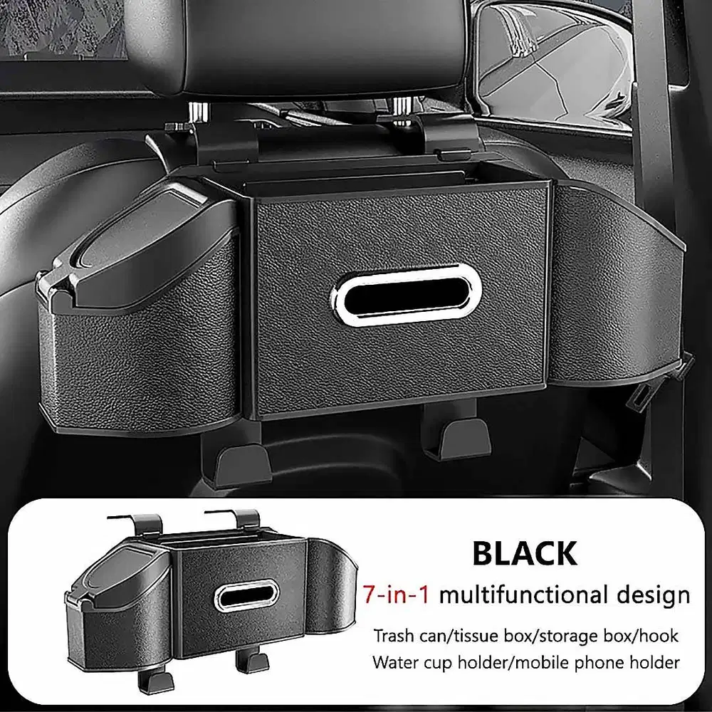 260805C Car Tissue Holder Deluxe Backseat Headrest Storage Hook Organi