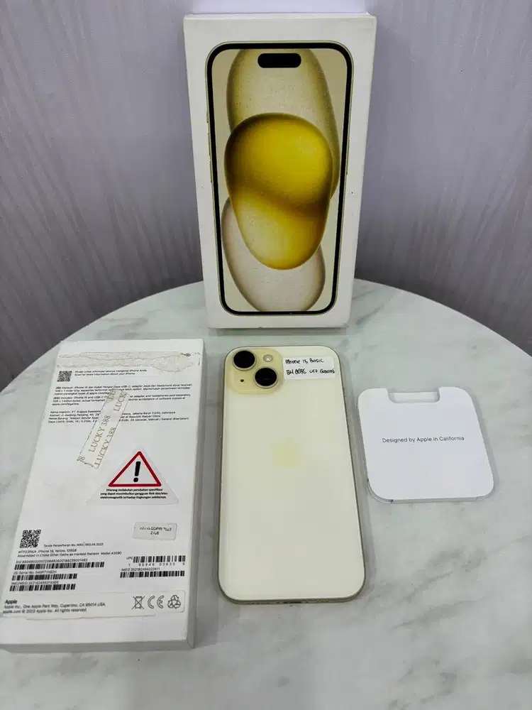 IPHONE 15 BASIC 128GB EX IBOX MULUS LIKE NEW