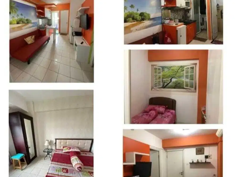 Dijual apartemen the green pramuka city 2 kamar full furnish.