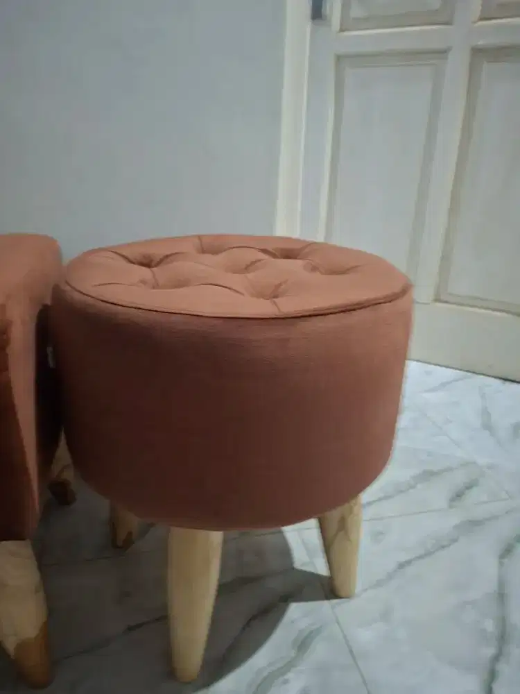 Kursi stools sofa 1 set murah jual cepat