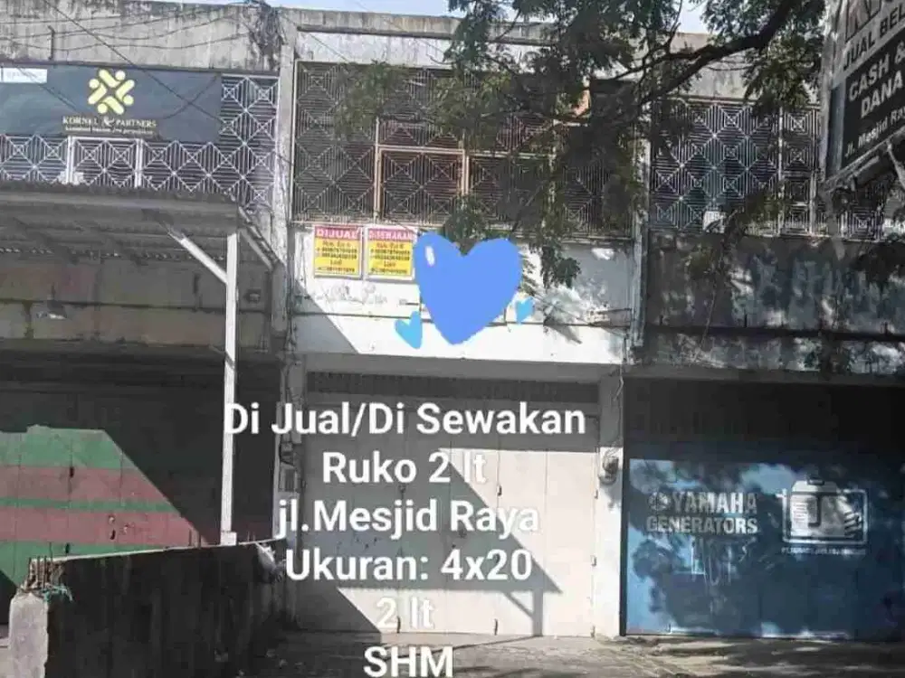 Dijual dan Disewakan Ruko 2 lt Jl. Mesjid Raya Makassar