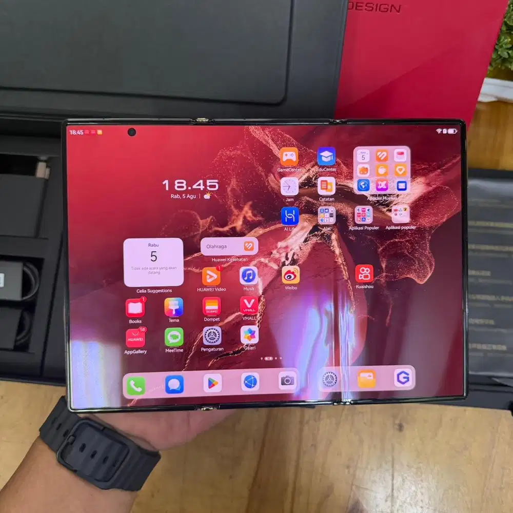 Rare Huawei Mate xt ultimate 5G 16/1TB Red CN Harmony os pajak resmi