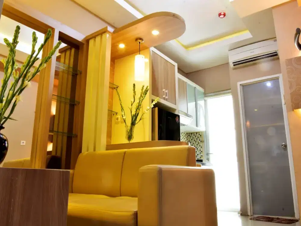 SALE OR RENT! Turun Harga Apartemen Gunawangsa Merr Tower A - 2BR, Full Furnish