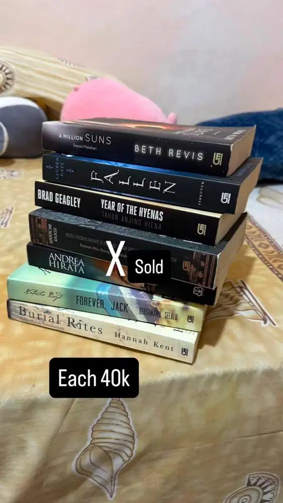 Buku novel & non fiksi preloved