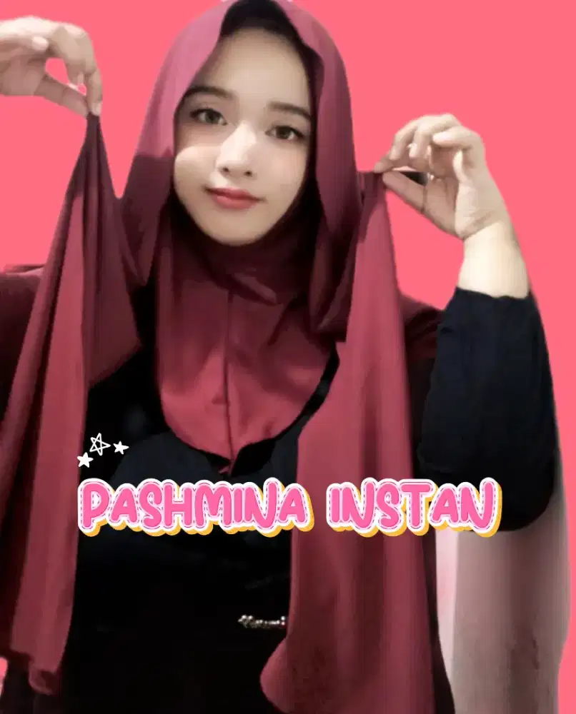 Hijab pashmina instan bahan jersey premium