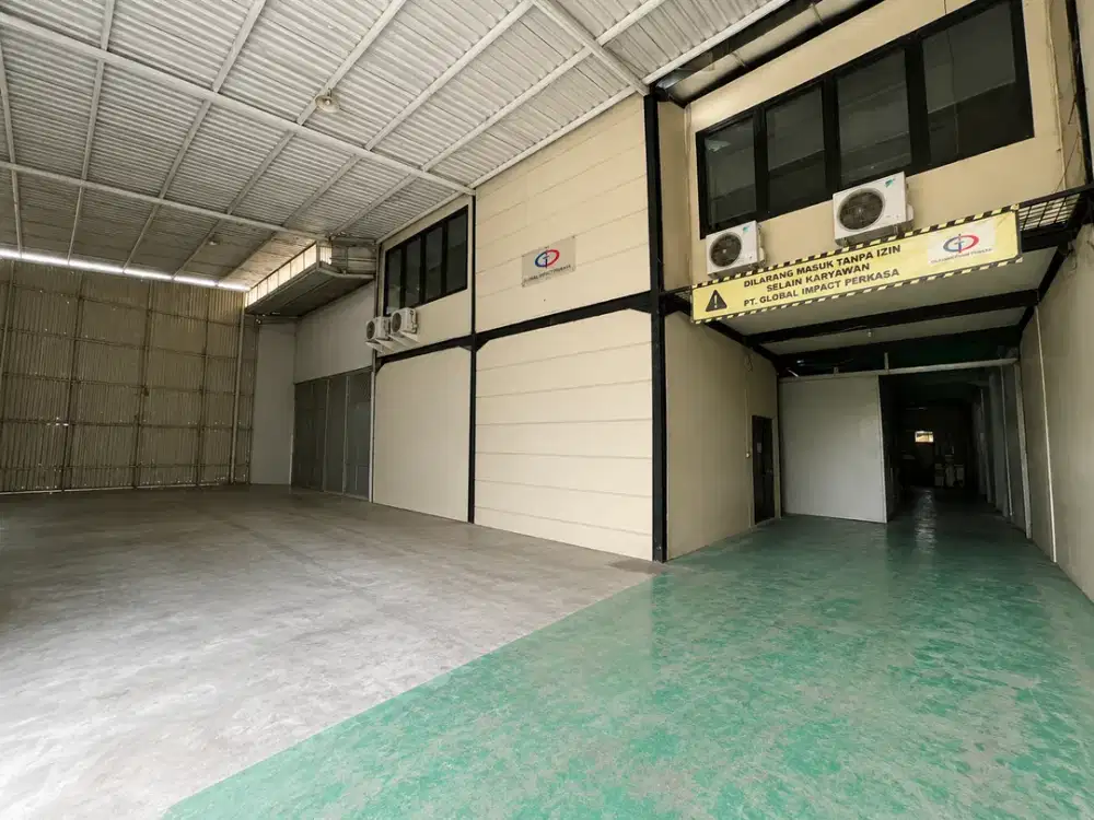 Gudang Industri Strategis Jatiuwung Tangerang Dijual/Disewa | Kantor Semi Furnished