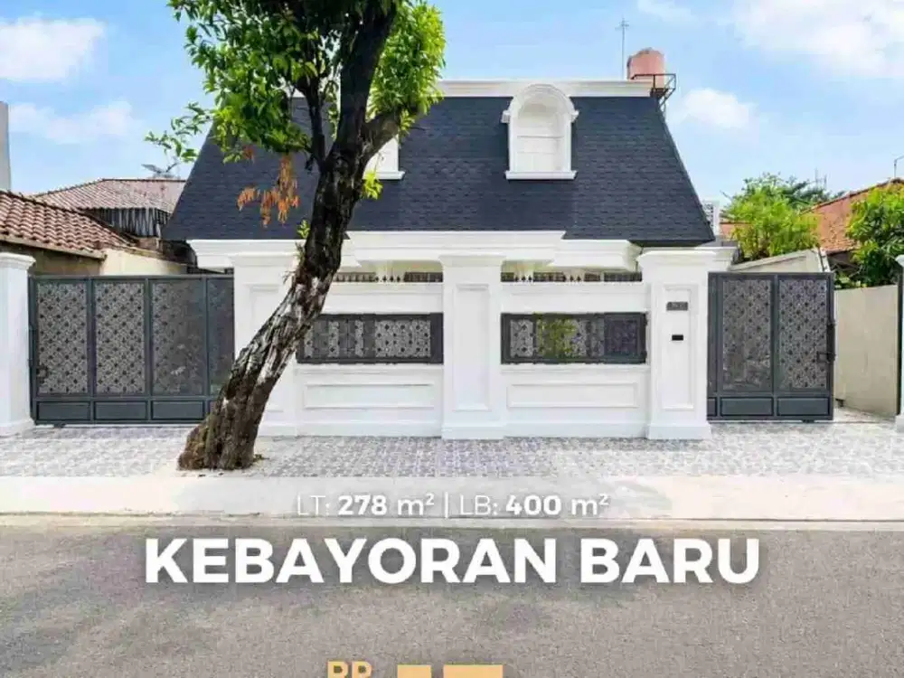 JUAL RUMAH FULL FURNISHED DI KEBAYORAN BARU, JAKARTA SELATAN.