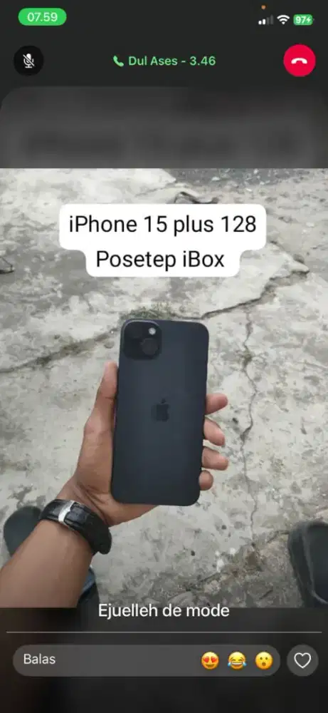 iPhone 15 plus iBox 128 GB mulus, no minus
