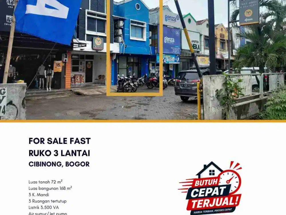 Dijual Cepat Ruko di Cibinong