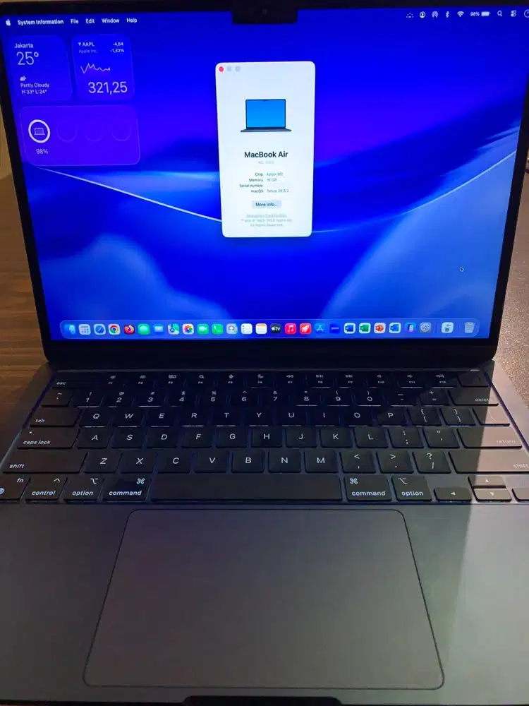 Macbook Air M2 16/256 iBox Garansi On Max Capacity 100%