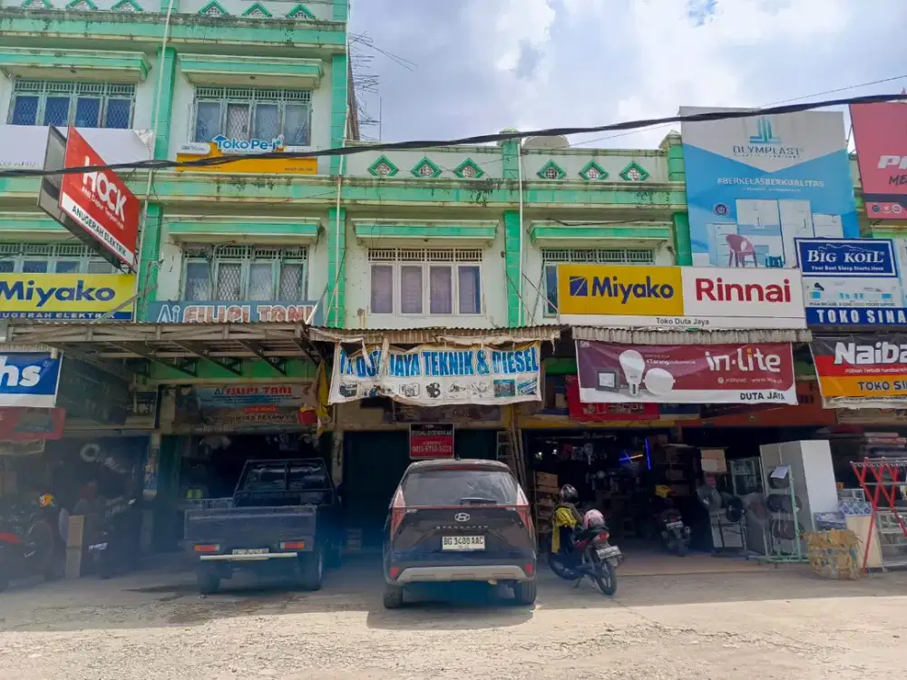 DIJUAL RUKO DEPAN PASAR KM 12 ALANG ALANG LEBAR PALEMBANG