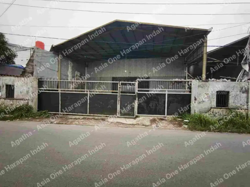 disewakan atau dijual gudang di tarumajaya, Bekasi, luas tanah 1465m2 550juta