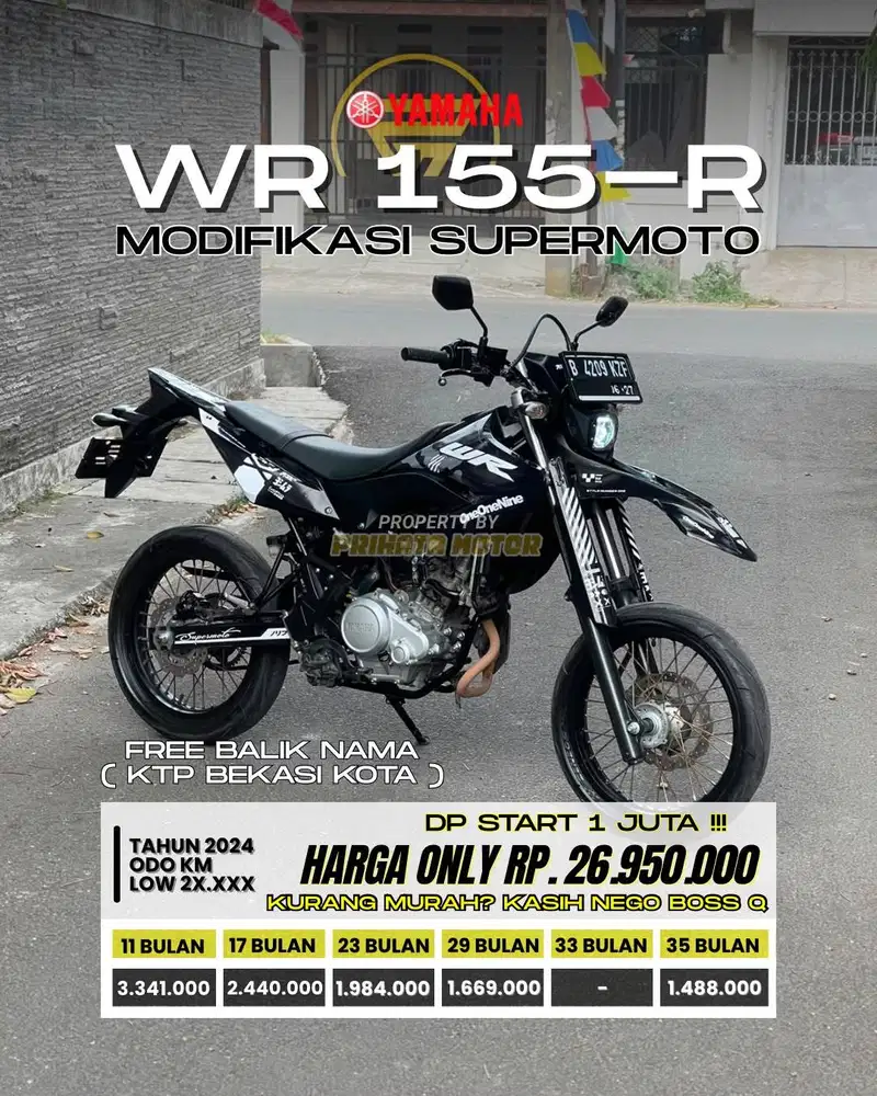 YAMAHA WR 155R SUPERMOTO 2022