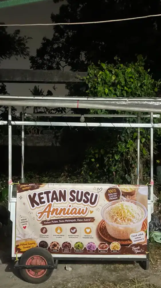 GEROBAK JUALAN 1.5m x 60cm
