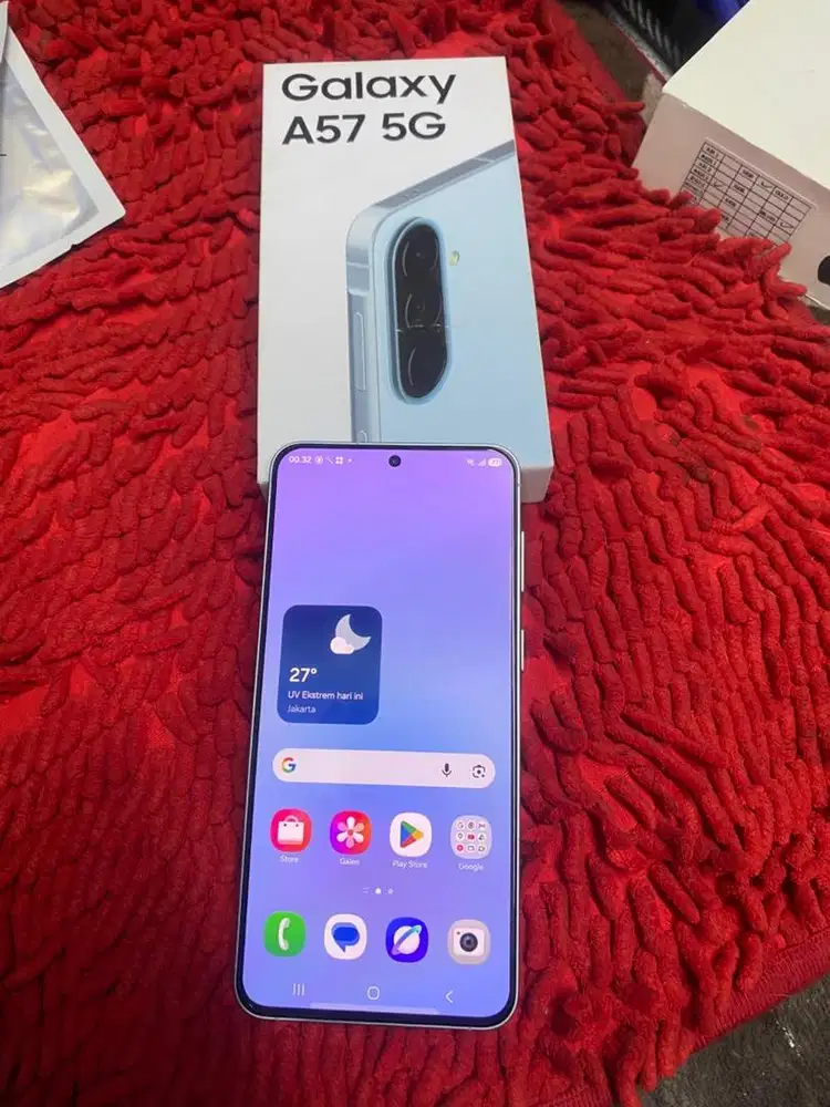 Samsung galaxy a57 5g 12/256 mulus 99% pemakaian 1 bulan