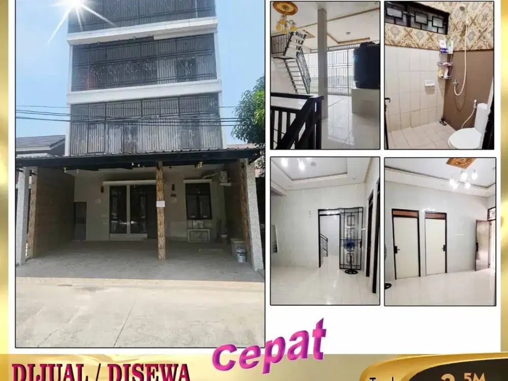 DIJUAL / DISEWAKAN RUMAH 4 Lantai di Villagio, Perumahan Citra Raya Cikupa - Tangerang.