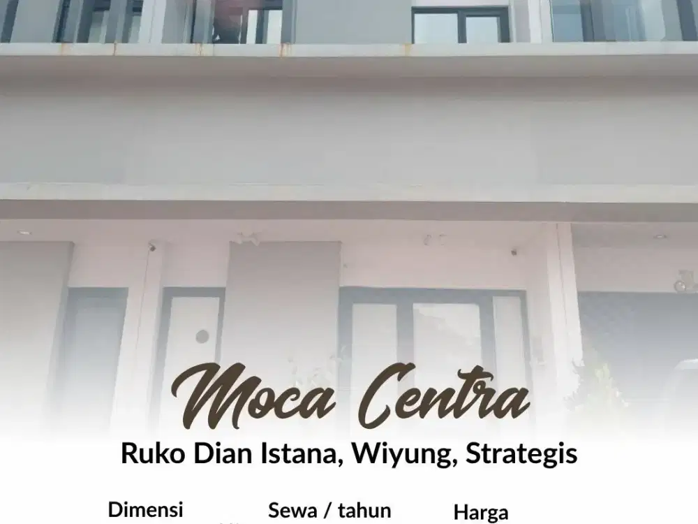 Ruko Moca Centra, Dian Istana, Wiyung, Surabaya