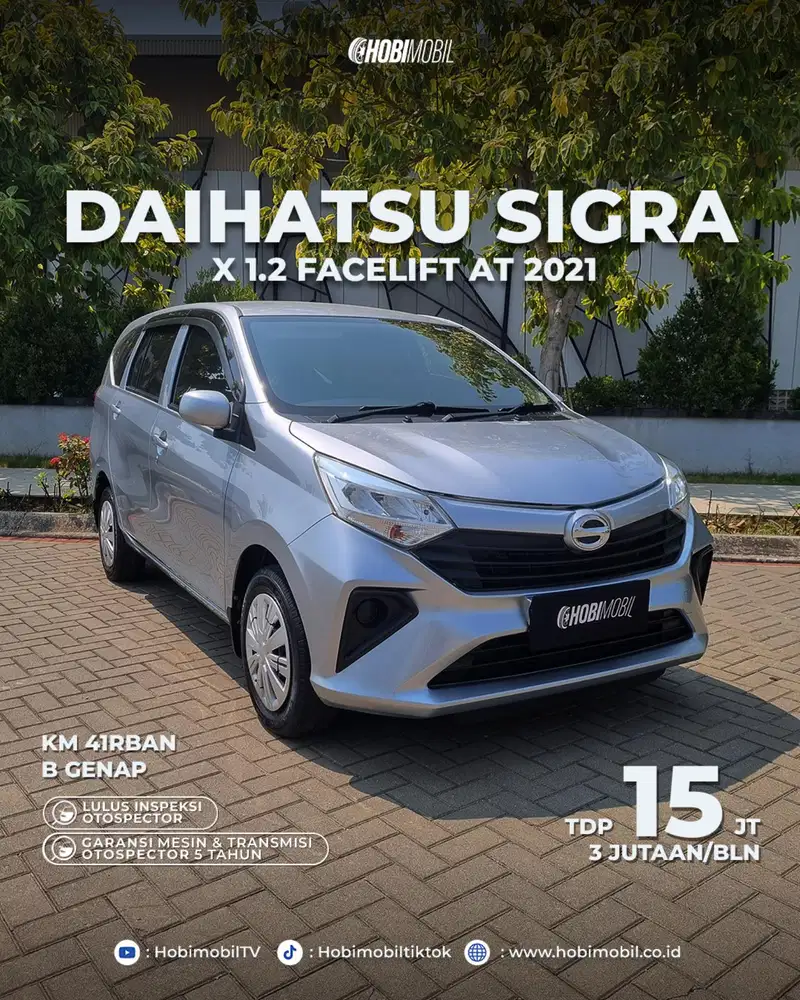 Sigra X 1.2 Facelift AT Thn 2021