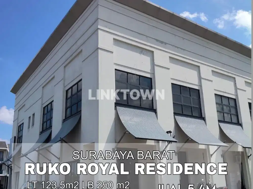 Dijual dan Disewakan Nego Ruko 2 Lantai Posisi Hook di Royal Residence Surabaya Barat