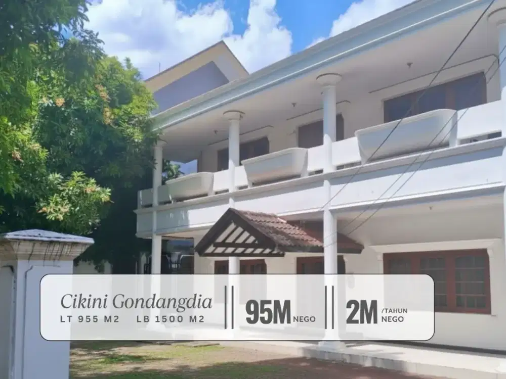 Rumah 2 Lantai di Cikini Gondangdia Jakpus Lokasi Strategis Dekat Menteng Cocok untuk Komersial (Cafe), Hunian, Klinik, dst