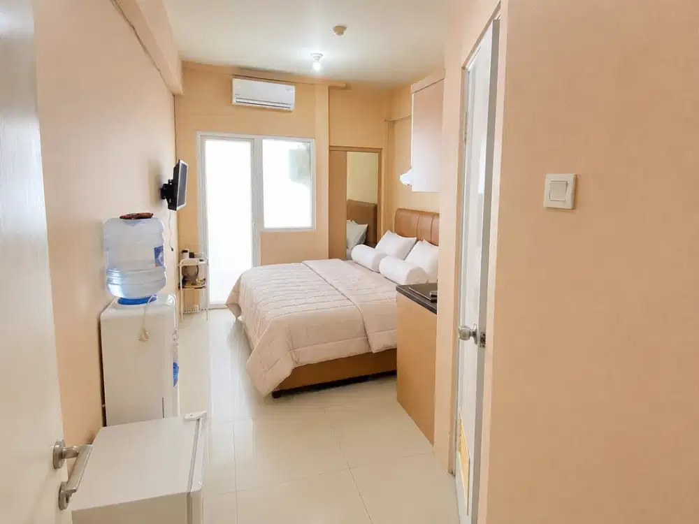 The Green Pramuka City Apartemen Studio Orchid Mall Tower Furnish