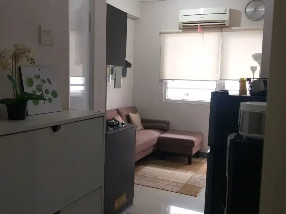 Green pramuka city apartment residence 2 BR full furnished murah unit mall