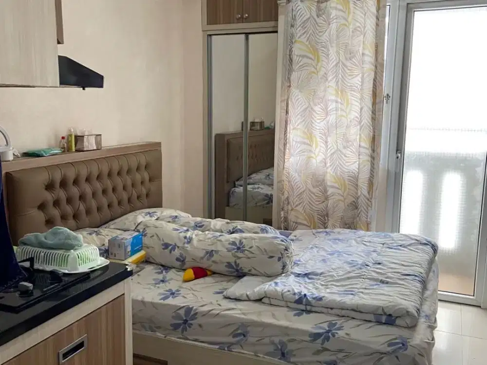The green pramuka apartment rsidence unit stidio full furnished tower mall baca deskripsi