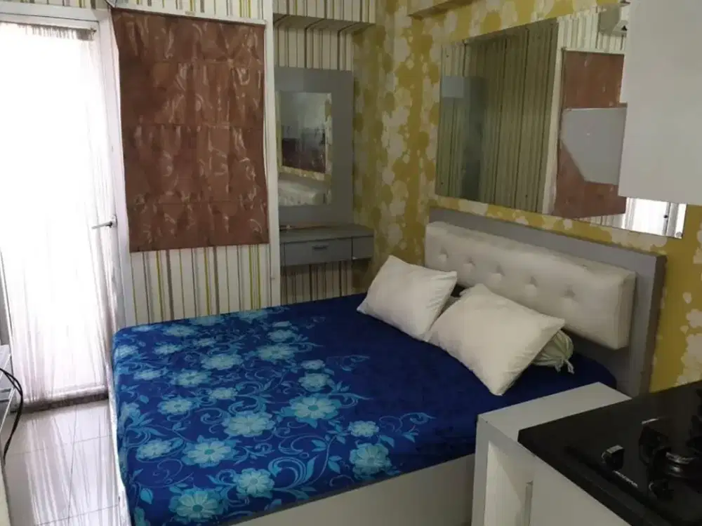 The green aparment pramuka city studio furnish baca deskripsi
