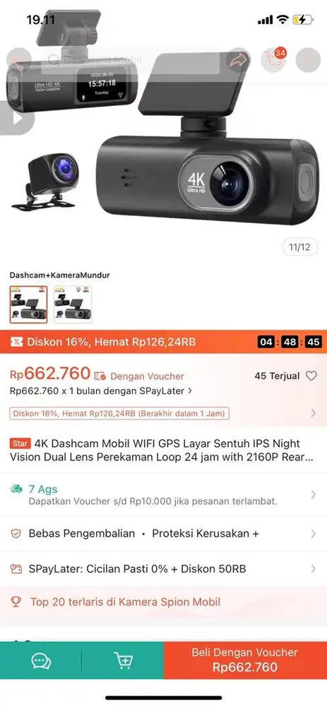 Dash cam 4k dashcam like new