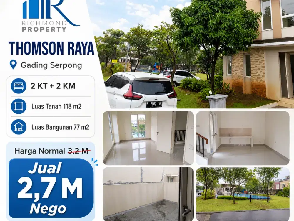 Dijual Cepat Rumah Thomson Lokasi Strategis Gading Serpong