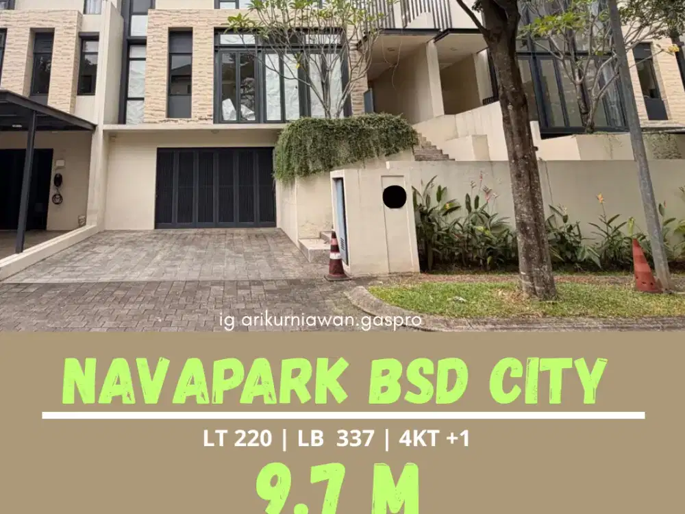 Dijual or disewakan CLUSTER LANCEWOOD at NAVAPARK BSD CITY ! FULLY FURNISH UNIT LANGKA 10X22
