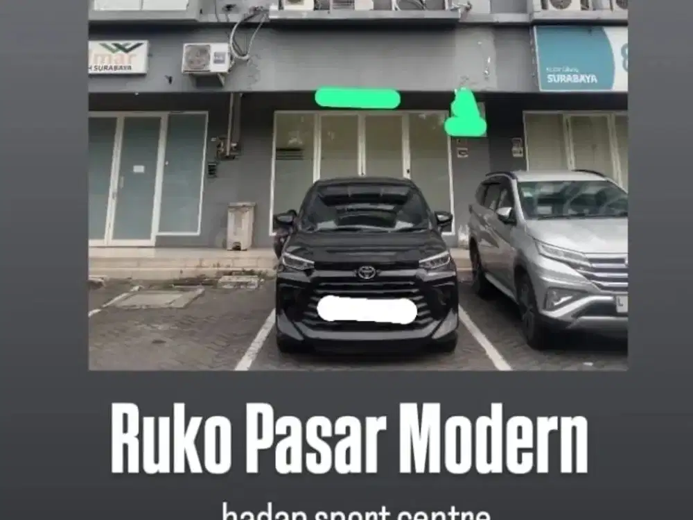 Jual / Sewa RUKO Pasar Modern Hadap Sport Center Puncak. Area Darmo Permai
