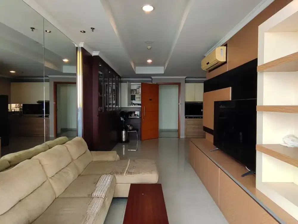 Jual / Sewa Apartemen Ancol Mansion 2 BR Lantai Tinggi View Langsung Bundaran Ancol