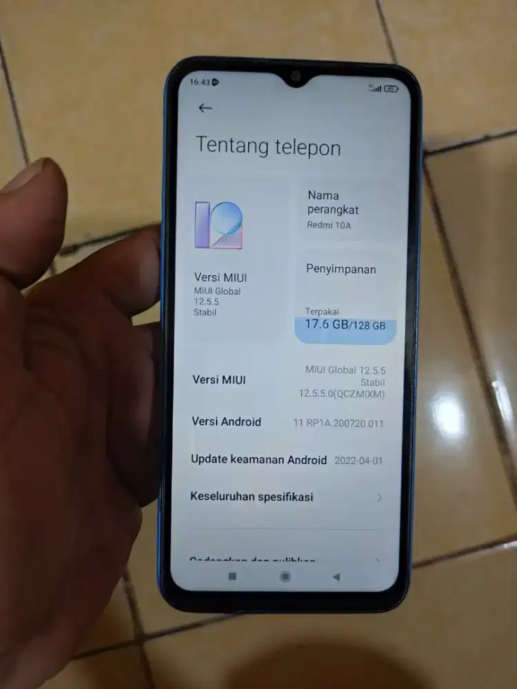 Redmi 10a 6/128