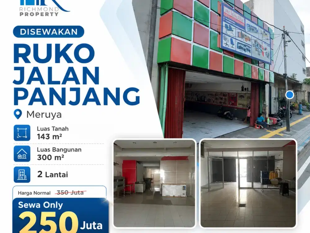 Jual / Sewa Cepat Ruko Jalan Panjang Meruya Jakarta Barat