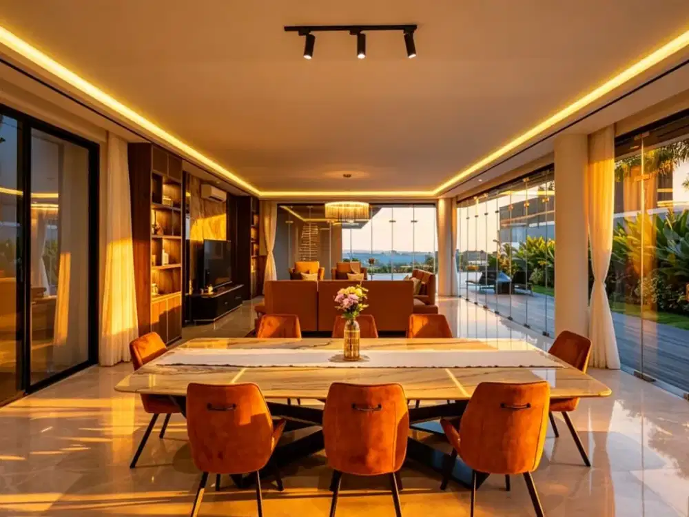 Modern Fully Furnished Ocean View Villa for Sale in Uluwatu – 5 Bedrooms with Private Cinema