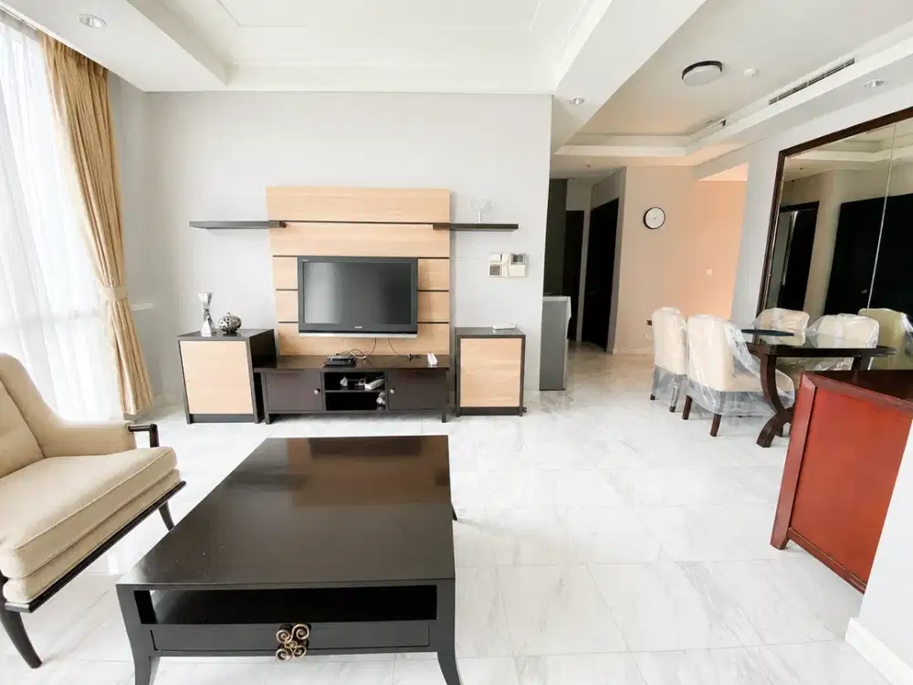 Luxury 2BR Apartment for Rent at The Peak Sudirman | Private Lift | CBD View | Fully Furnished | US$1,350/Month