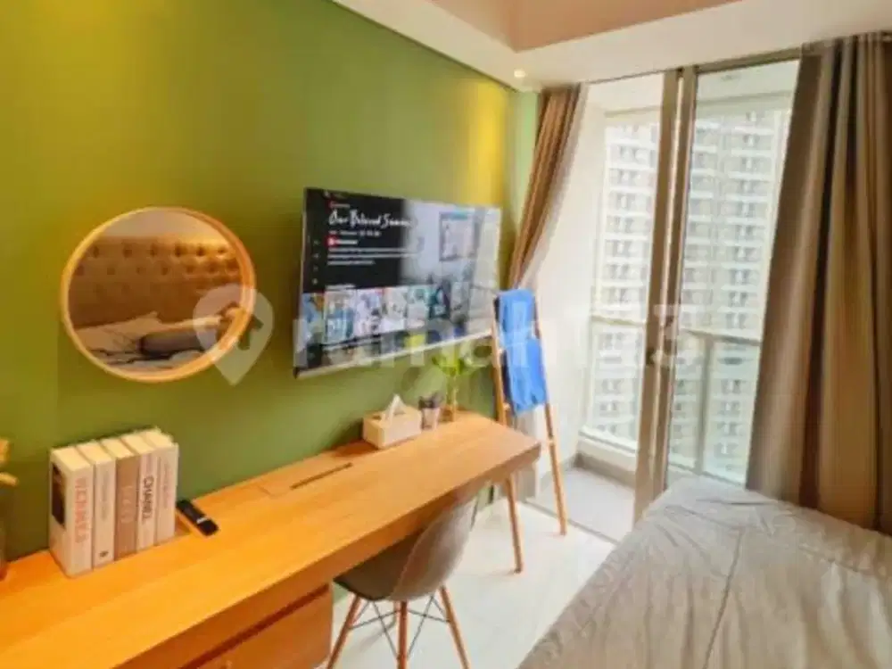 Apartemen Studio Furnished Cantik Jual Rugi Lokasi Strategis Dekat Fasilitas Umum Di Apartemen Taman Anggrek Residence Jakarta Barat