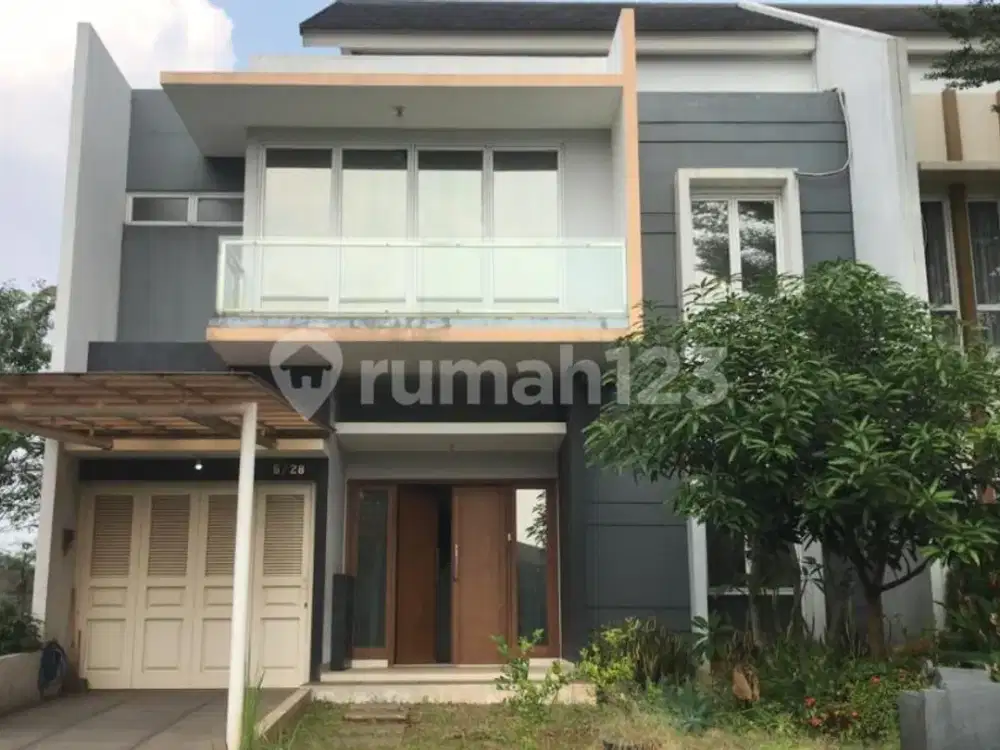 Cluster mandiri sutera onyx luas 10x23m,semi furnish, Hadap Utara bagus