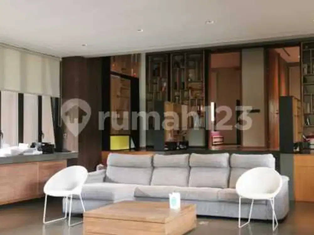 Rumah Luxury Design Industrial Sentuhan Batu Alam Dan Kayu Ulin Furnished di Alam Sutera