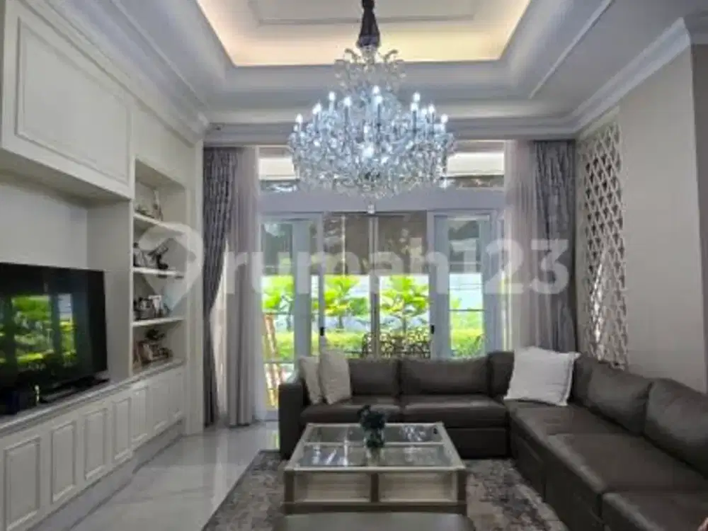 Jual Cepat Rumah Mewah Full Furnished Hadap Taman Di Bsd