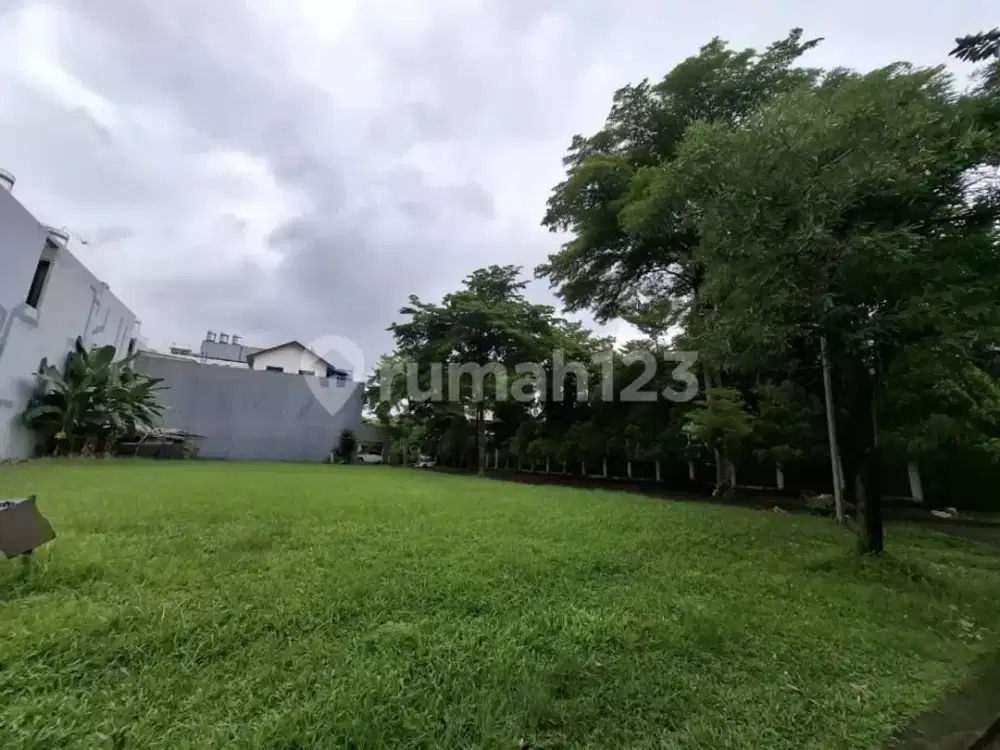 Tanah Hook Hadap Timur Selatan Lokasi Premium di Alam Sutera