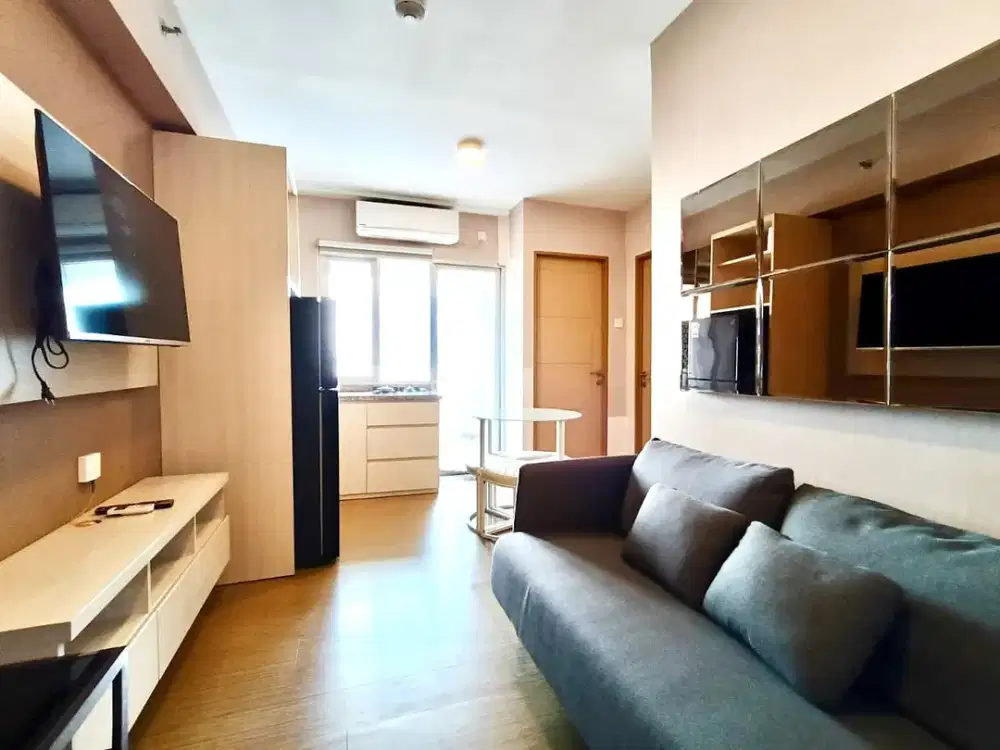 JUAL SEWA APARTEMEN EDUCITY 2 BEDROOM CORNER FURNIS MEWAH