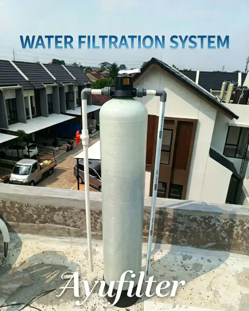 Filter air sepaket 3way dengan media
