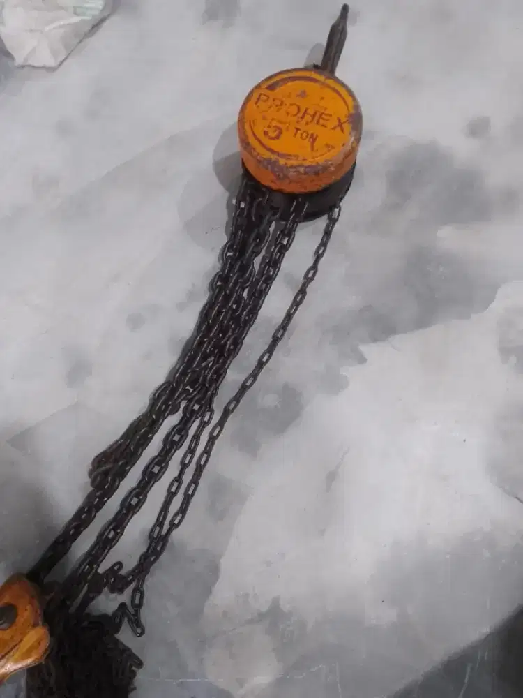 Chainblock bekas 5 ton prohex bekas katrol bekas