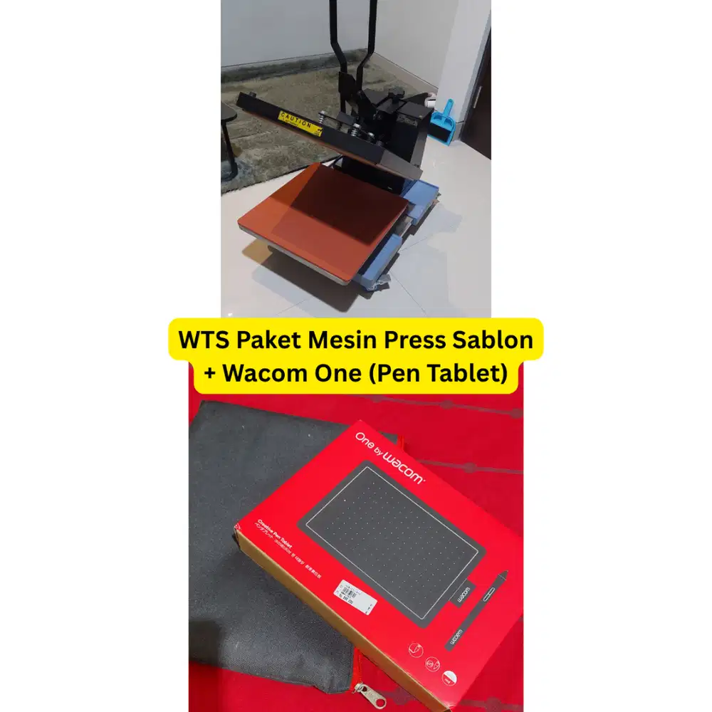 Jual Mesin Press Sablon dan Drawing Pad Pen Tablet