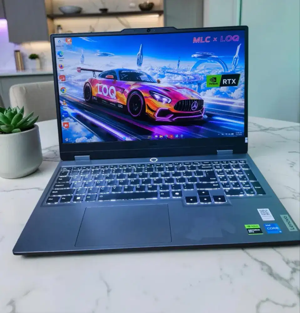 Laptop Gaming LENOVO LOQ NVIDIA RTX 3050 SSD 512Gb DUAL VGA FULLSET