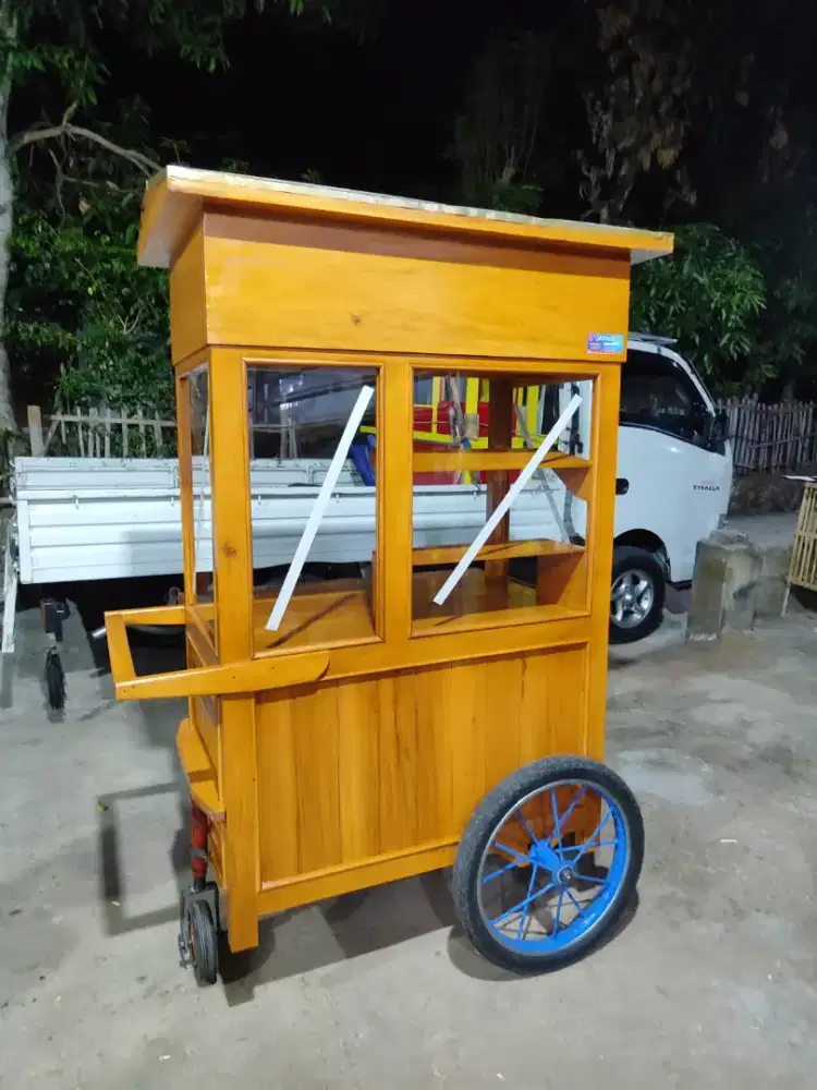 Gerobak Angkringan Bakso Mie Ayam PeceL Bubur Sate Martabak Ronde dlL