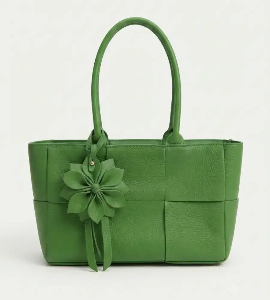 Tas Anyam Ketupat Kulit Asli