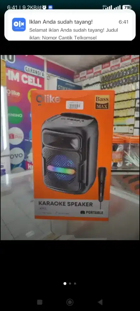 Speaker Karaoke Olike KM12 Portable Bass Max